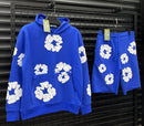 Conjunto Denim tears Azul e Branco