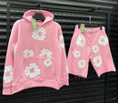 Conjunto Denim tears Pink/White