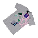 Conjunto SYNA World Cinza/Rosa